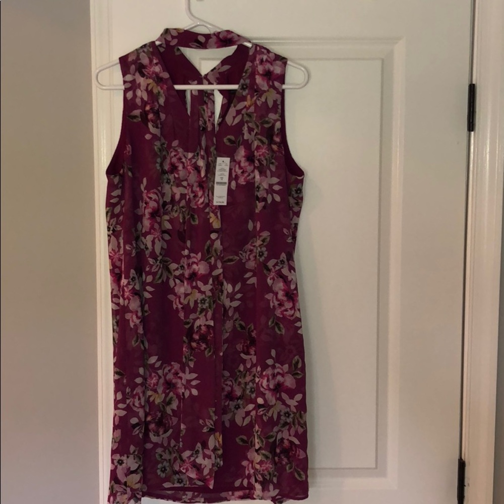 Floral purple dress